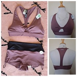 PINK Gym to Swim Set (M) NWT